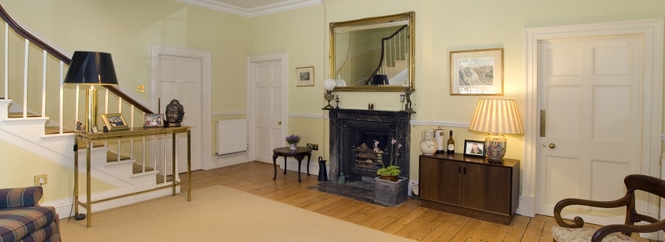 Entrance Hall at the Old Vicarage B&B Kenton near Exeter